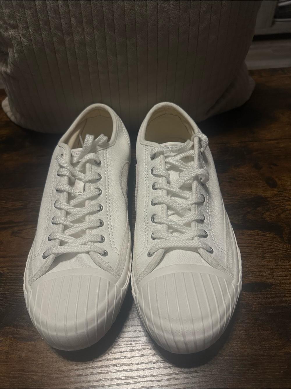 Sperry Men's White Low-Top Lace-Up Sneakers